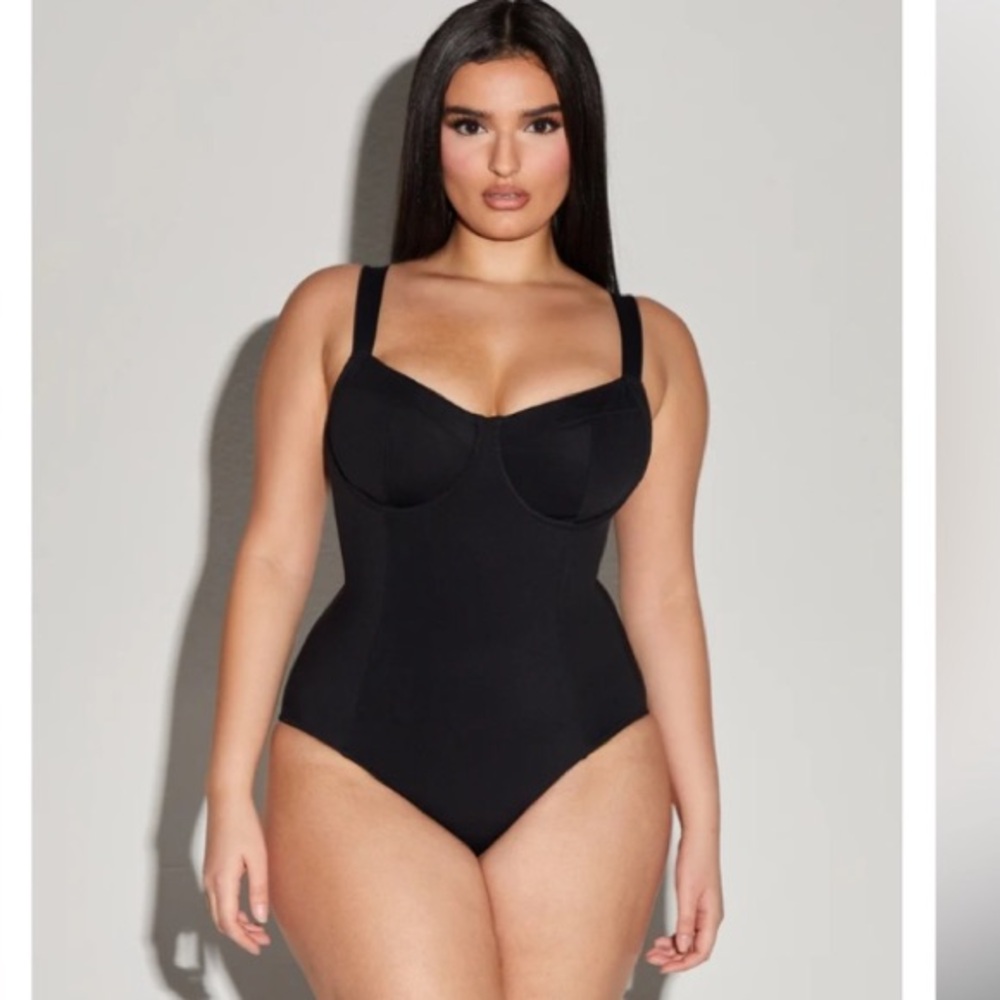 Elegant Black One-Piece Swimsuit